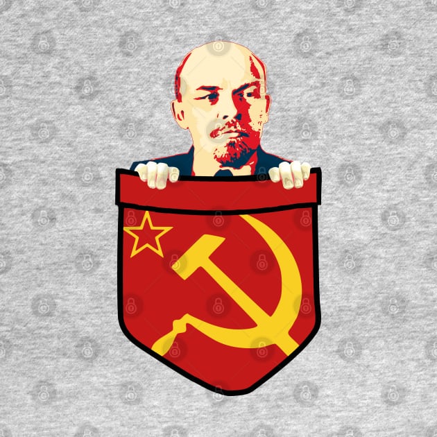 Vladimir Lenin Communism Chest Pocket by Nerd_art